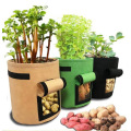 Custom Logo Durable Felt Non Woven Smart Potato Grow Bags Window Vegetable Growing Bag
